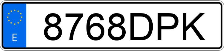 Numer rejestracyjny 8768DPK posiada CITROEN C4