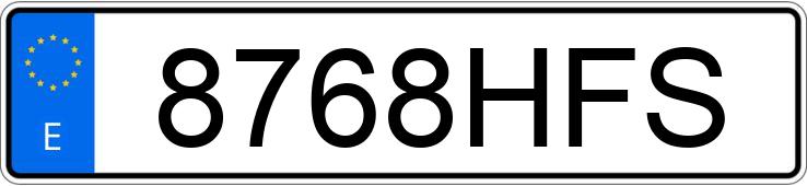 Numer rejestracyjny 8768HFS posiada FORD FOCUS