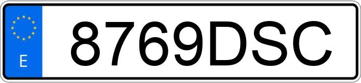 Numer rejestracyjny 8769DSC posiada OPEL VIVARO