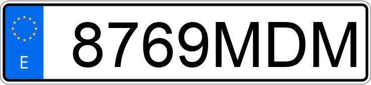 Numer rejestracyjny 8769MDM posiada MERCEDES CLA (117)