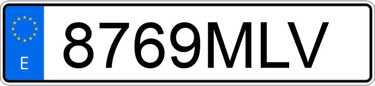 Numer rejestracyjny 8769MLV posiada FORD TRANSIT