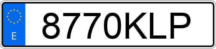 Numer rejestracyjny 8770KLP posiada FORD TRANSIT COURIER