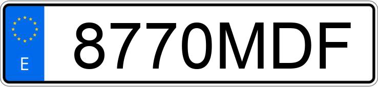 Numer rejestracyjny 8770MDF posiada YAMAHA TENERE 700