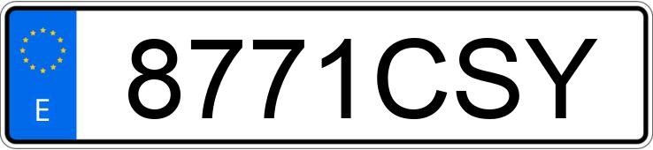 Numer rejestracyjny 8771CSY posiada HYUNDAI H-1 VAN