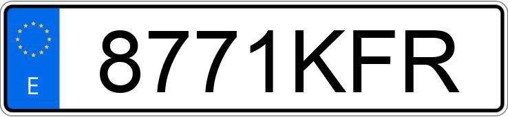 Numer rejestracyjny 8771KFR posiada PEUGEOT 3008 Numer rejestracyjny 8771KFR posiada PEUGEOT 3008