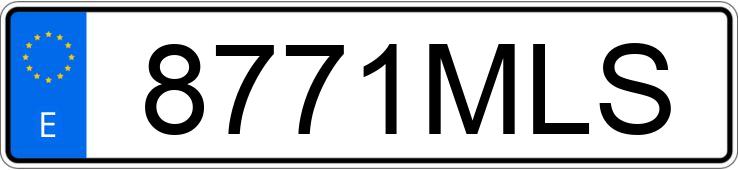 Numer rejestracyjny 8771MLS posiada MERCEDES B (247)