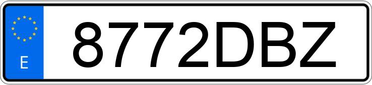 Numer rejestracyjny 8772DBZ posiada BMW SERIE 3