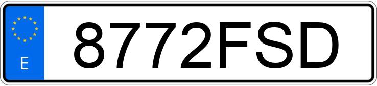 Numer rejestracyjny 8772FSD posiada MERCEDES VIANO