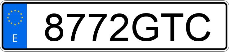 Numer rejestracyjny 8772GTC posiada OPEL MERIVA