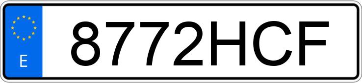 Numer rejestracyjny 8772HCF posiada TOYOTA LAND CRUISER