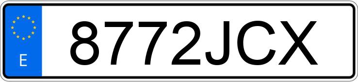 Numer rejestracyjny 8772JCX posiada NISSAN NOTE