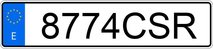 Numer rejestracyjny 8774CSR posiada PEUGEOT 206 Numer rejestracyjny 8774CSR posiada PEUGEOT 206