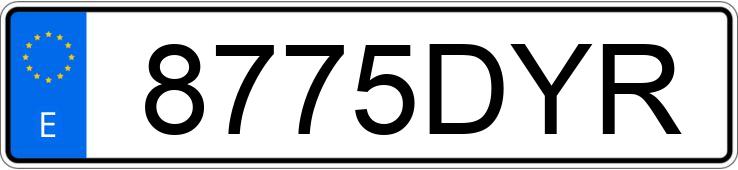 Numer rejestracyjny 8775DYR posiada AUDI A4