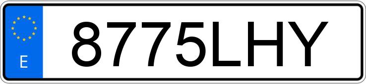 Numer rejestracyjny 8775LHY posiada CHEVROLET-GM CAMARO