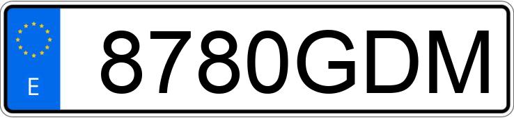 Numer rejestracyjny 8780GDM posiada MERCEDES CL (215-216)