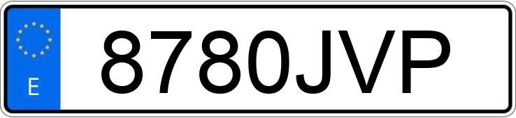 Numer rejestracyjny 8780JVP posiada MERCEDES SPRINTER