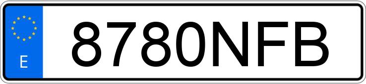 Numer rejestracyjny 8780NFB posiada PEUGEOT 3008