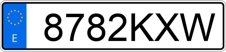 Numer rejestracyjny 8782KXW posiada HANWAY FURIOUS Numer rejestracyjny 8782KXW posiada HANWAY FURIOUS