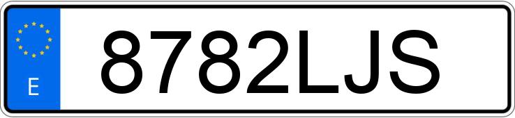 Numer rejestracyjny 8782LJS posiada SEAT LEON