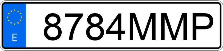 Numer rejestracyjny 8784MMP posiada YAMAHA YP 125