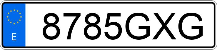 Numer rejestracyjny 8785GXG posiada OPEL ASTRA