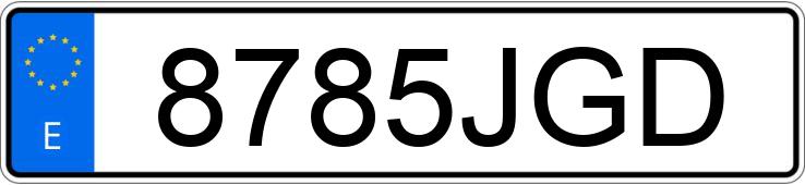 Numer rejestracyjny 8785JGD posiada AUDI A6