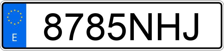 Numer rejestracyjny 8785NHJ posiada HYUNDAI KONA