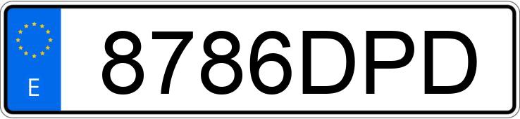 Numer rejestracyjny 8786DPD posiada RENAULT MEGANE