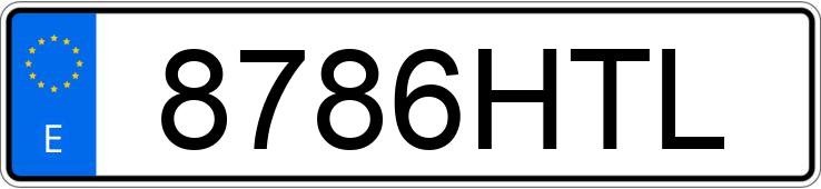Numer rejestracyjny 8786HTL posiada OPEL ASTRA
