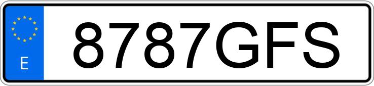 Numer rejestracyjny 8787GFS posiada FORD MONDEO