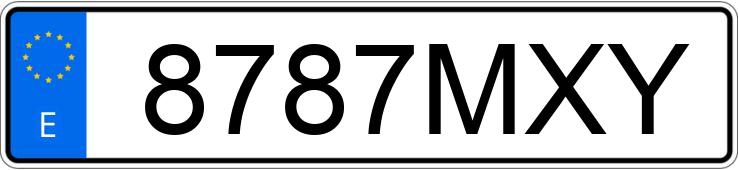 Numer rejestracyjny 8787MXY posiada AUDI A6