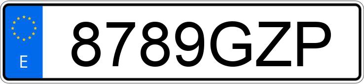 Numer rejestracyjny 8789GZP posiada CITROEN C3