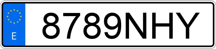 Numer rejestracyjny 8789NHY posiada VOLKSWAGEN CRAFTER