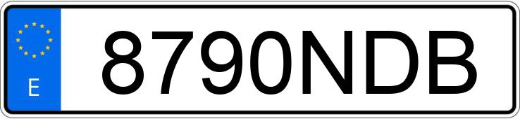 Numer rejestracyjny 8790NDB posiada BMW SERIE 4