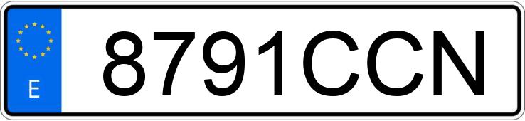 Numer rejestracyjny 8791CCN posiada AUDI A3