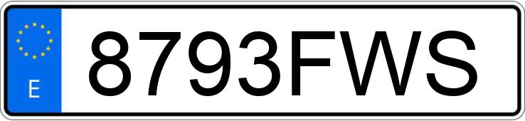 Numer rejestracyjny 8793FWS posiada CHEVROLET-GM LACETTI