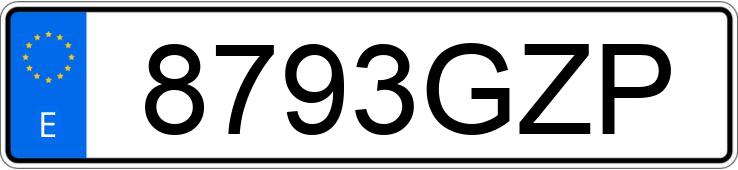 Numer rejestracyjny 8793GZP posiada CITROEN C3
