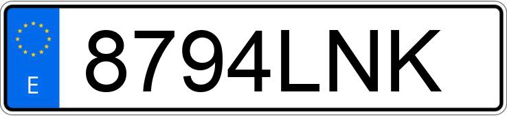 Numer rejestracyjny 8794LNK posiada VOLKSWAGEN CADDY MAXI