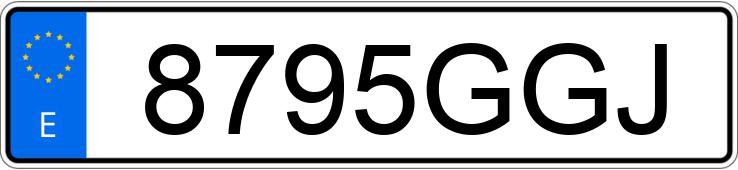 Numer rejestracyjny 8795GGJ posiada BMW SERIE 3
