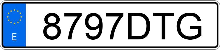 Numer rejestracyjny 8797DTG posiada BMW SERIE 3