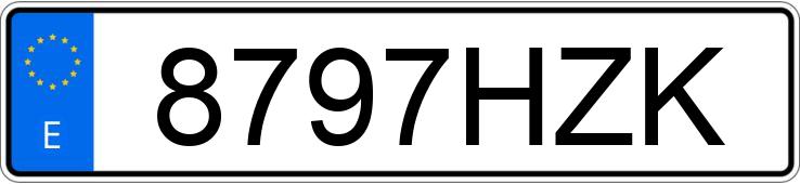 Numer rejestracyjny 8797HZK posiada FORD TRANSIT