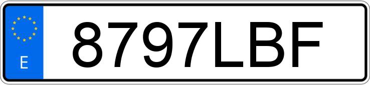 Numer rejestracyjny 8797LBF posiada NISSAN QASHQAI