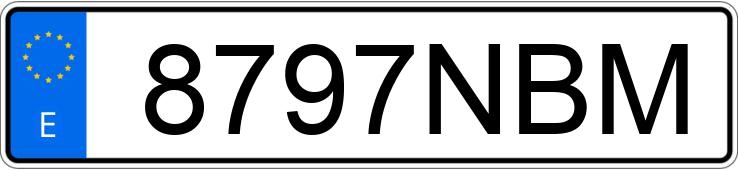 Numer rejestracyjny 8797NBM posiada VOLKSWAGEN GOLF Numer rejestracyjny 8797NBM posiada VOLKSWAGEN GOLF