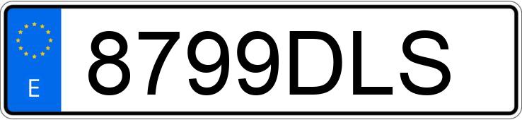 Numer rejestracyjny 8799DLS posiada PEUGEOT 206