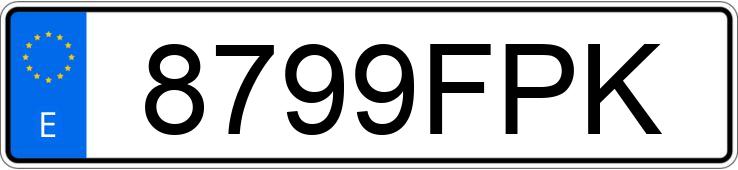 Numer rejestracyjny 8799FPK posiada BMW SERIE 3 Numer rejestracyjny 8799FPK posiada BMW SERIE 3
