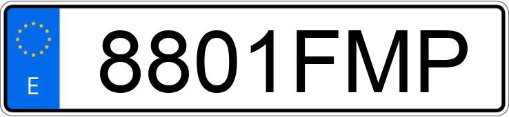 Numer rejestracyjny 8801FMP posiada CITROEN XSARA