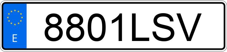 Numer rejestracyjny 8801LSV posiada BMW X1