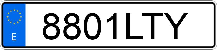 Numer rejestracyjny 8801LTY posiada LYNK & CO 01