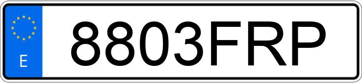 Numer rejestracyjny 8803FRP posiada FORD FOCUS Numer rejestracyjny 8803FRP posiada FORD FOCUS