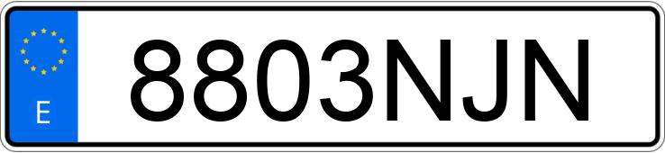 Numer rejestracyjny 8803NJN posiada AUDI Q3